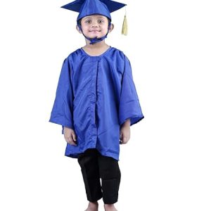 BookMyCostume Blue Graduate Convocation Graduation Day Gown Kids & Adults Fancy Dress Costume 4-5 years