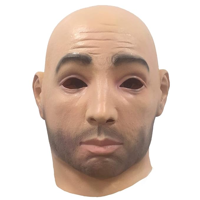 Realistic Human Latex Mask Head Halloween Masquerade Novelty Masks Costume Dress