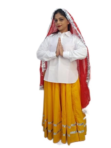 BookMyCostume Haryana State Traditional Thel Costume for Girls and Women 5-6 years - Image 2