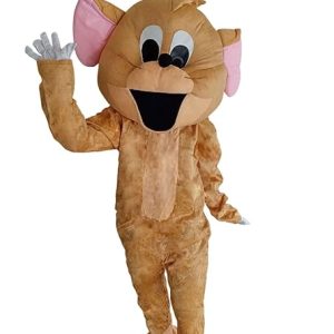 BookMyCostume Naughty Mouse Brown Cartoon Mascot Costume For Theme Birthday Party & Events | Adults | Full Size Adults