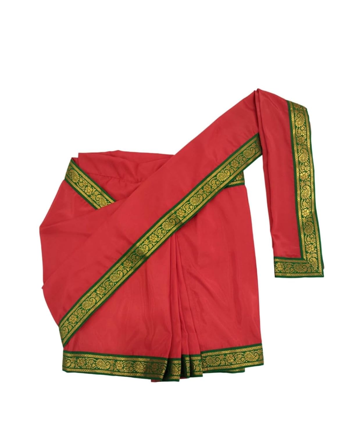 BookMyCostume Teacher Red Saari Profession Kids & Adults Fancy Dress Costume 2-3 years - Image 6