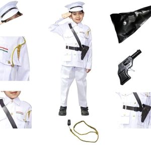 Kaku Fancy Dresses National Hero Costume | Police, Military, Army, Air Force, Navy Soldiers Costumes for Kids | Our Helper Costume for Boys & Girls