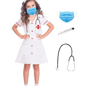 Rudra Fancy Dress doctor coat for kids | nurse costumes for girls fancy dress competition for age group 3 to 12 yrs