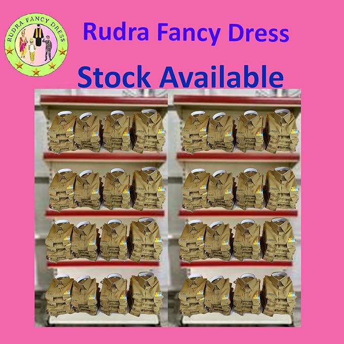 Rudra Fancy Dress Army Costumes for kids police costume & BSF csotumes subhash chandra bose costumes fancy dress costumes for age group 3 to 12 yrs - Image 2