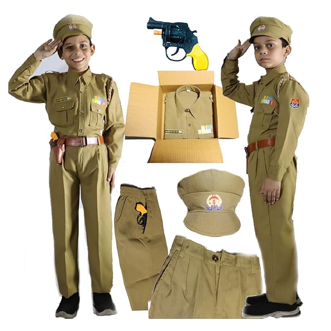 Rudra Fancy Dress Army Costumes for kids police costume & BSF csotumes subhash chandra bose costumes fancy dress costumes for age group 3 to 12 yrs