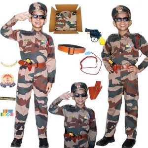 Rudra Fancy Dress Army Costumes for kids police costume & BSF csotumes subhash chandra bose costumes fancy dress costumes for age group 3 to 12 yrs