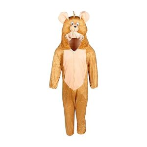 Raj Costume Kids Jerry Cartoon Costume & Fancy Dress school function Theme Party (Brown_3-4_Years)