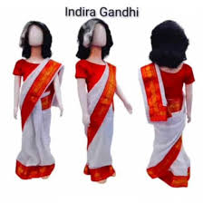 Indra Gandhi with wig
